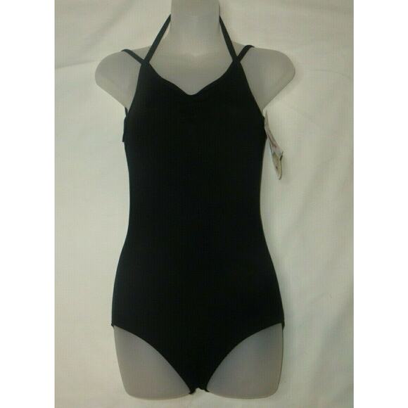 Motionwear Black Cami Leotard Leo 2612 Size LC L Large Child